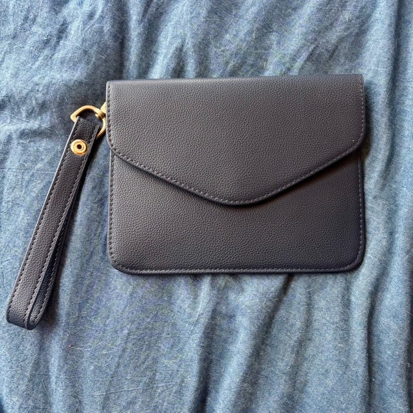 Thirty-One Signature Tote in Navy Smooth Pebble with Interior Organizer & Clutch - Picture 5 of 7